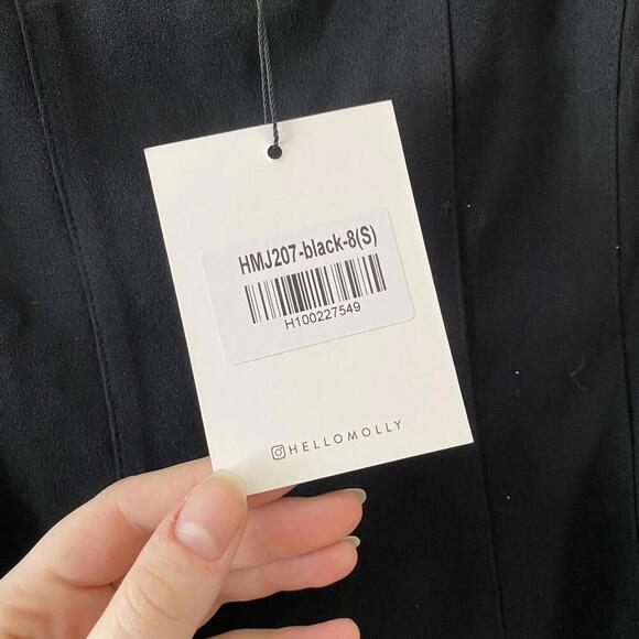 HELLO MOLLY black made you look twice mini dress nwt - Picture 4 of 5